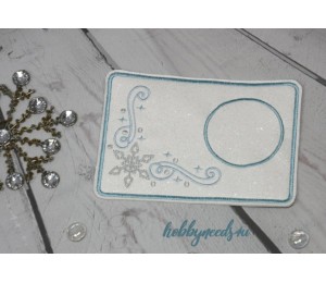 Stickserie ITH - Mug Rugs Snow Swirls